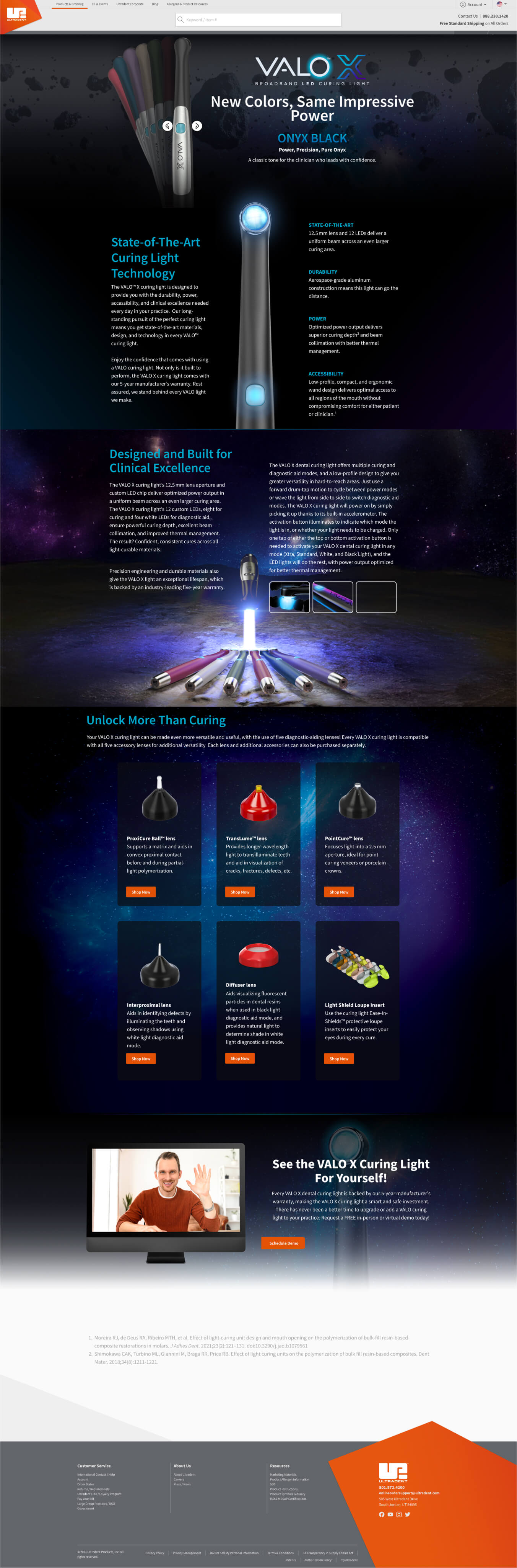 Valo X Colors Product Page